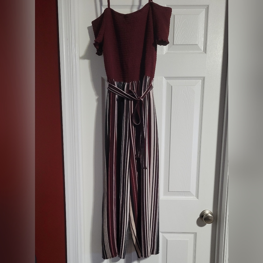 Cold shoulder jumpsuit